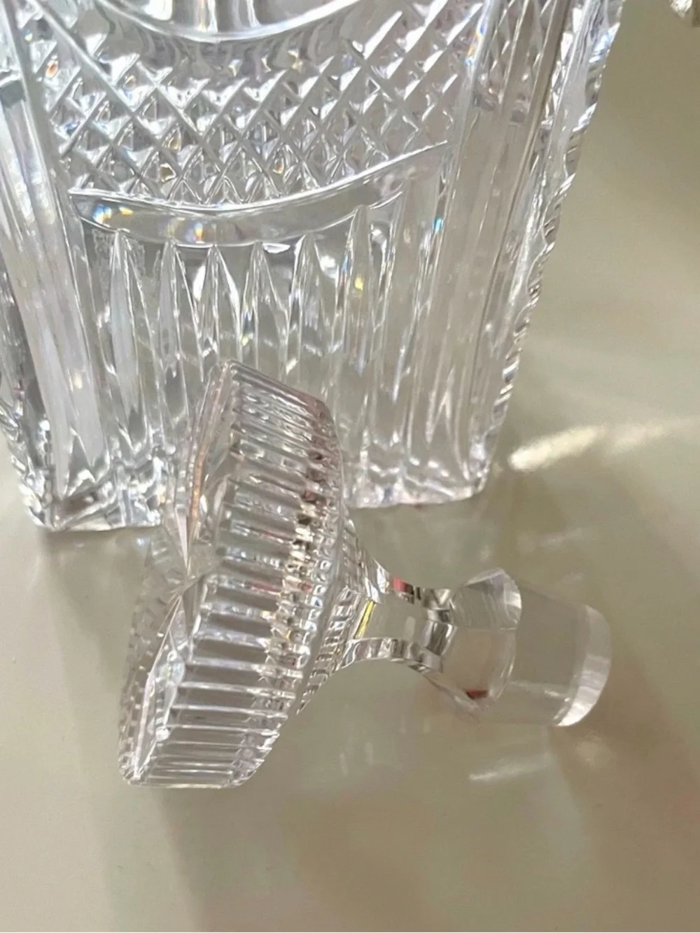 American Brilliant Period  Cut Glass Crystal Decanter -
